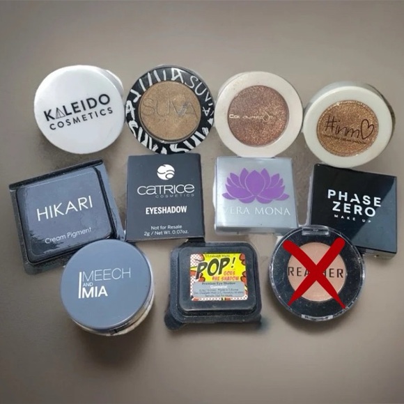 10 Pc NEW Eyeshadow BundleKaleido Cosmetics HIKARI SUVA INMO & More